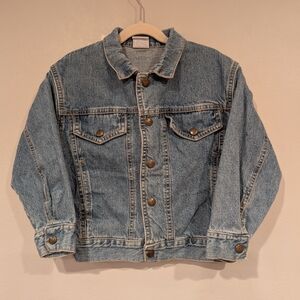 Vintage 90s Guess Classic Blue Denim Jean Jacket Kids Size 4 - 5
